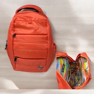 Lug Hopper Fruit Punch Coral Backpack Brush Strokes Travel Organizer Commute